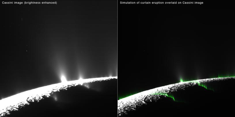 Illustration for article titled Space Probe to Dive Through Geysers Erupting from Saturn's Icy Moon Enceladus